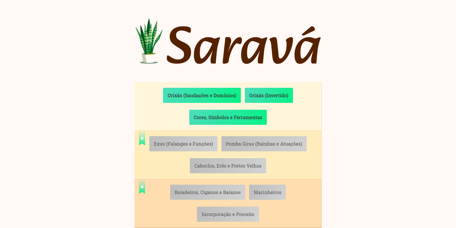 Print do App Saravá